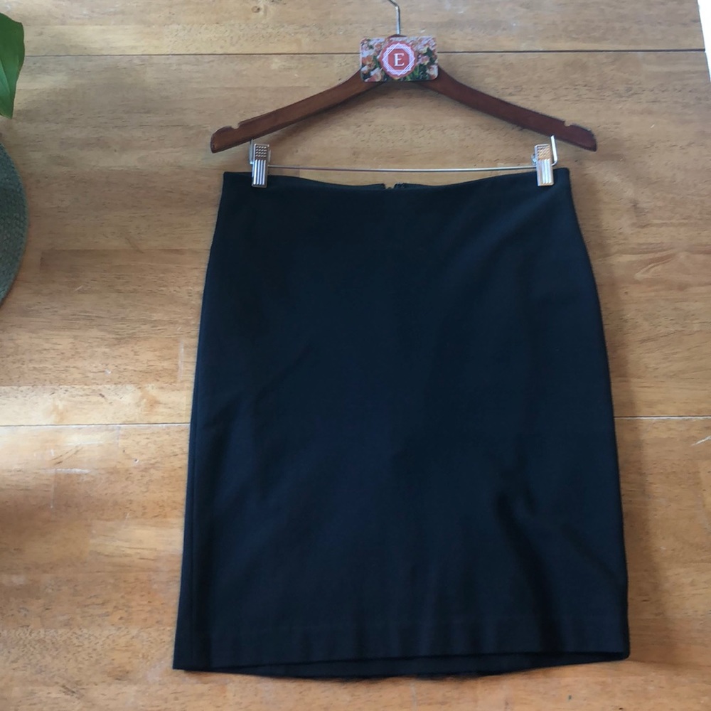 Ann Taylor Black Skirt with ruffled back